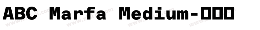ABC Marfa Medium字体转换